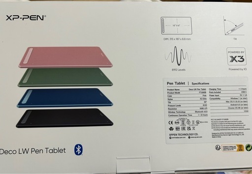 XP-PEN Deco LW Pen Tablet ピンク