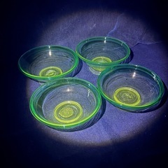 大正ガラス 昭和レトロ 氷カップ 氷コップ 和ガラス ウラン