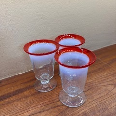 大正ガラス　昭和レトロ　氷コップ　氷カップ　和ガラス　アイスカッ...