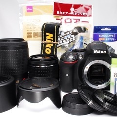 Nikon D5300ダブルレンズ 初心者おすすめ デジタル一眼レフカメラの画像