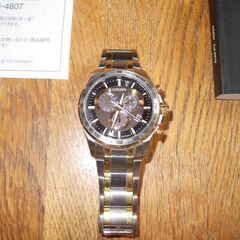 値下げ交渉可　未使用　CITIZEN Eco-Drive　E610-S145606　付属品全て有りの画像