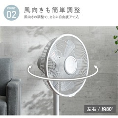 6月末まで！タイマー、首振り、伸縮機能付き アイリスオーヤマ 扇風機 美品の画像