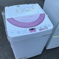 SHARP SJ-C17E-W 167L 冷蔵庫 2019年製 + SHARP ES-GE6A 6.0kg 洗濯機 2017年製の画像