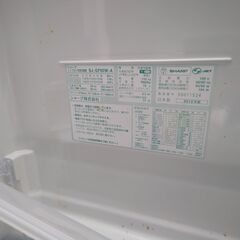 SHARP SJ-GF60W-A ガラストップモデル 601L 大型冷蔵庫 2012年製の画像