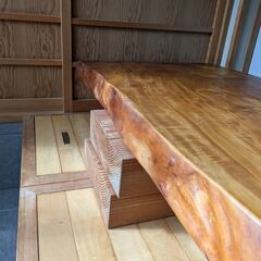 無垢板 一枚板 テーブル（W＝182）引き取りに来られる方歓迎（6月16日まで）の画像