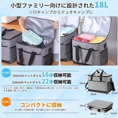 18L 防水クーラーバッグ 3WAYの画像