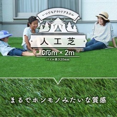 人工芝 ロール 1m×2m 芝丈20mm FINE DUO 4本まとめての画像