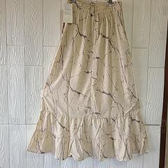 【5500円.OUTLET.M】レイカズン ニュアンス柄ティアードスカートの画像