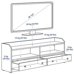 【あげます】IKEA テレビ台 HAUGAハウガの画像