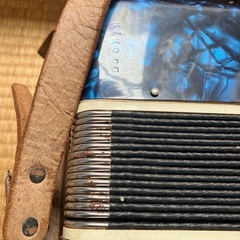 ご覧の青い🎵アコーディオンお譲り致します‼️の画像