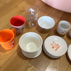 SNOOPY皿とコップ