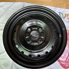 新車外しスズキスペーシアハイブリッドXスチールホイール4本セットの画像