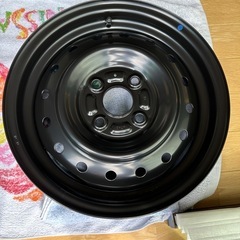 新車外しスズキスペーシアハイブリッドXスチールホイール4本セットの画像
