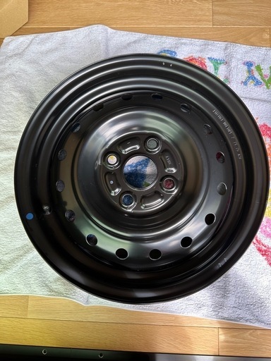 新車外しスズキスペーシアハイブリッドXスチールホイール4本セット