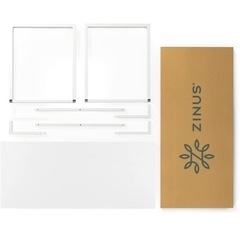 ZINUS(ジヌス)| Modern Studio Collection ワークデスク 幅120×奥行70×高さ70cm ホワイト ダイニングテーブル パソコンデスク 【日本正規品】DS-4728の画像