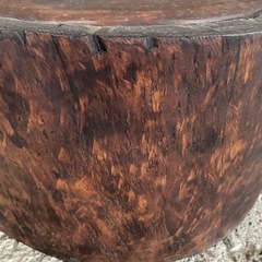 欅 臼 丸太で作ったチェア の画像