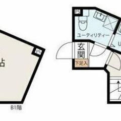 🔥Up賃貸🔥フリーレント1ヶ月【地下室付きメゾネット】🔥新築『1LDK』北区志茂２丁目✨敷金礼金無料💰✨最寄駅・東京メトロ南北線 志茂 徒歩4分の駅近物件🚃🎶✨設備も充実💜　💜at - 不動産