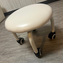 ミニスツール　美品　ホワイトの画像