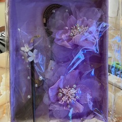 新品★和装小物セット(紫)
