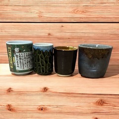 【まとめ売り】湯のみ4個✿サイズ色々✿既製品✿手作り