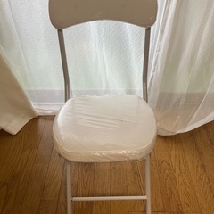 【無料】破損あり　折りたたみチェア バーミーズ(ホワイト)
