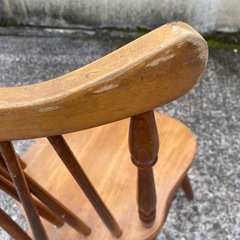 アンティーク調　木製ダイニングチェア　ビンテージ　北欧風の画像