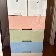 プラスチック　姫家具　マカロン　チェスト