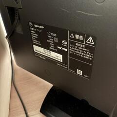 [セットでお譲り] SHARPテレビ、無印良品ゴミ箱の画像