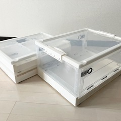折りたたみコンテナ40L×3点　収納ケース