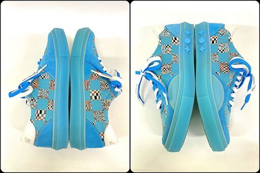 Louis Vuitton Virgil Abloh LVオリ・ライン ディストーテッド ダミエパターン ローカット スニーカー ルイ