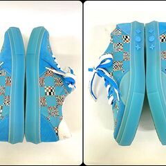 Louis Vuitton Virgil Abloh LVオリ・ライン ディストーテッド ダミエパターン ローカット スニーカー ルイヴィトンの画像