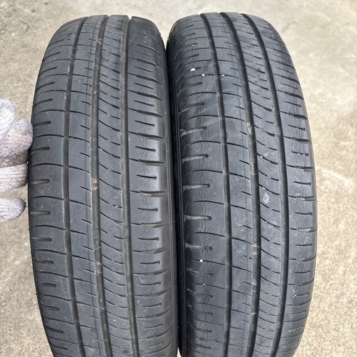 軽自動車サイズ！ブラックアルミ　155/65R14 ダンロップ　夏タイヤセット