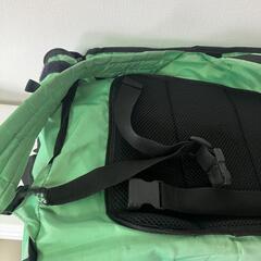 Uber Eats 防水カバー 付き 配達用バッグ 緑色 純正 希少 初期 ロゴ入り 配達 バッグ グリーン ウーバーイーツ Delivery Bag with Logoの画像