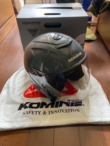 美品‼️KOMINE ヘルメット HK172 Lサイズ元箱、収納袋付きホンダ