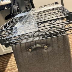 スチールラック （黒・三段）