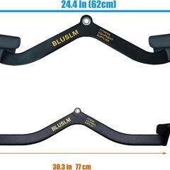 マググリップ BLUSLM 2本セット ケーブルアタッチメントハンドル MAGグリップ 類似ハンドル ケーブルマシン用ラットプルダウンバー (BL06)(BL4PLUS)の画像