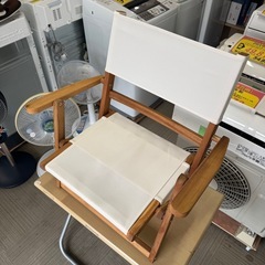 【超美品‼️】ニトリ 木製 折りたたみ式ローチェア 座椅子 キャンプ・アウトドア用品の画像