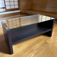 　ローテーブル　コーヒーテーブル　ガラス 