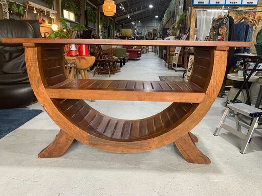 C12★オープンラック★キャビネット 飾り棚 什器 ヴィンテージ W141cm 店舗 間仕切り 収納 インテリア オシャレ