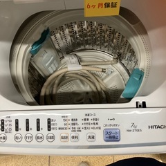 リユースマン倉敷 洗濯機7キロ 日立 NW-270E5 2018年製の画像