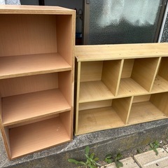 カラーボックス2個