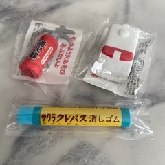 ミニ文房具セット　サクラクレパス　消しゴム　マスキングテープの画像