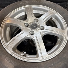 タイヤホイールセット　15x5.5 is52 4h100　
