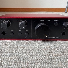 focusrite scarlet solo gen4の画像