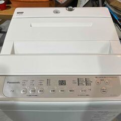 C12★Panasonic パナソニック★7kg洗濯機 NA-F7PB1 2023年 W56.2cm シンプル操作 ファミリー 大物洗い 清潔機能 の画像