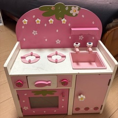 木製マザーガーデン おままごとキッチン うさもも 横幅46cm