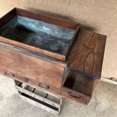 長火鉢　テーブル　骨董　アンティーク　ビンテージ　の画像