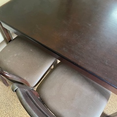 【★差し上げます】ダイニングテーブル　椅子　セットの画像