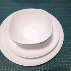 白い食器　YAMAZAKI　IKEA　USED
