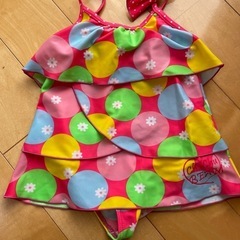 カラフル水玉フリル水着 90サイズ